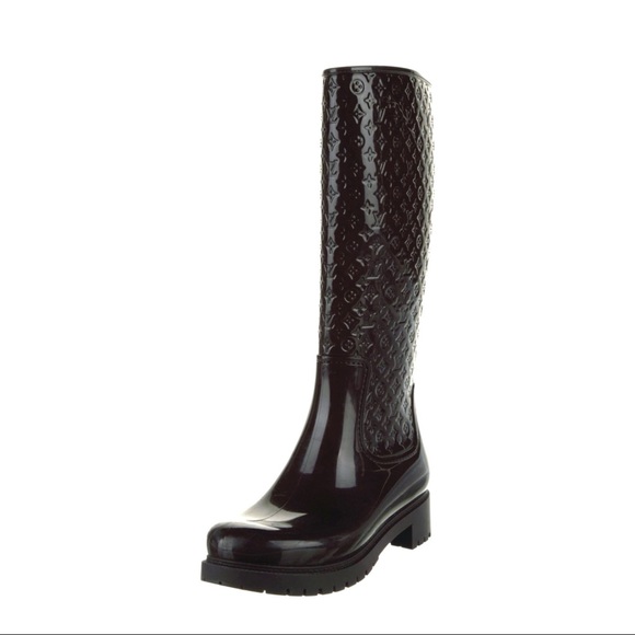 Louis Vuitton tall rain boots - Picture 1 of 5
